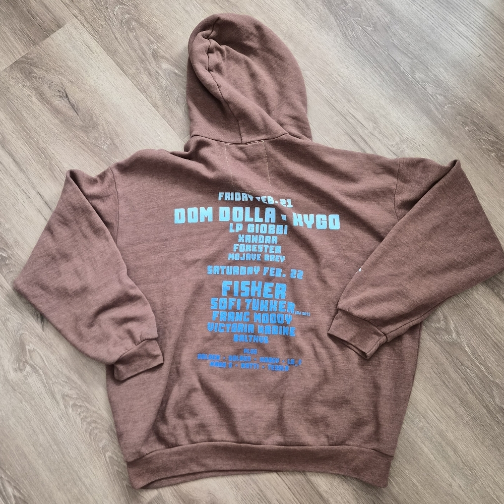 Aviator Nation X ASPEN Palm Tree Music Aspen Hoodie Large Oversized UNISEX - Picture 7 of 8